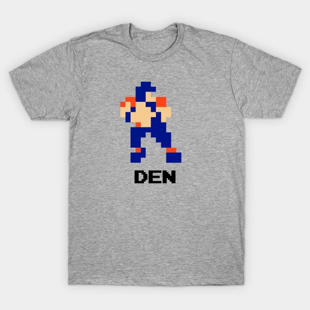 8-Bit Quarterback - Denver (Throwbacks) T-Shirt by The Pixel League